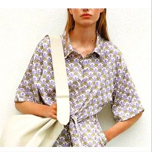 NWT. ZARA RELAXED FIT CROP TOP